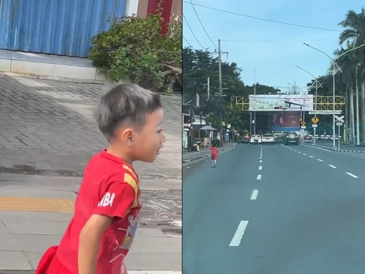 Viral! Balita Ditemukan Kebingungan di Area Maspion Square Surabaya, Adakah yang Kenal?