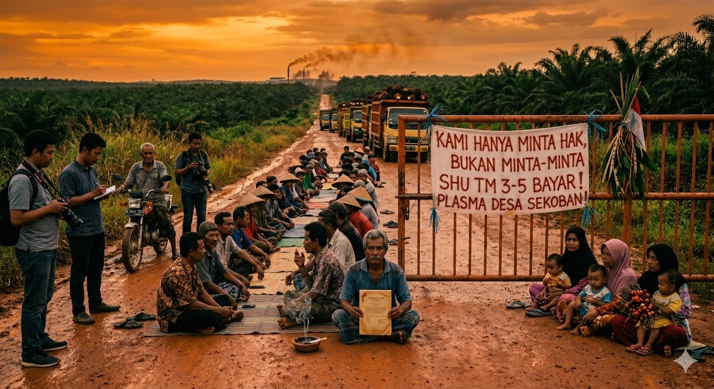 Aksi Warga Sekoban: Tuntutan Hak Lahan Plasma dan SHU di PT FLTI