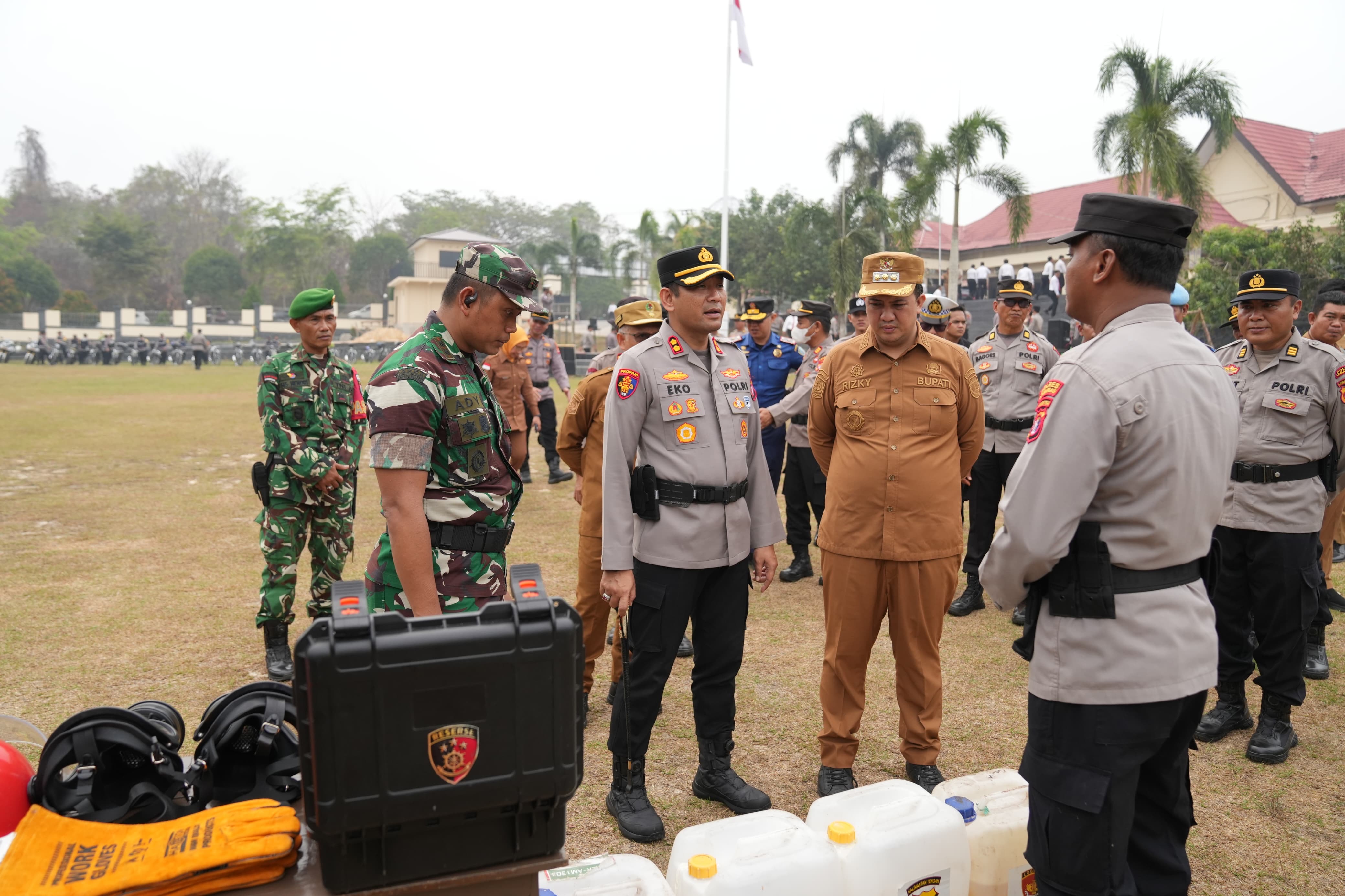 Pemkab dan Jajaran TNI - Polri Lamandau Gelar Patroli Skala Besar Cegah Karhutla